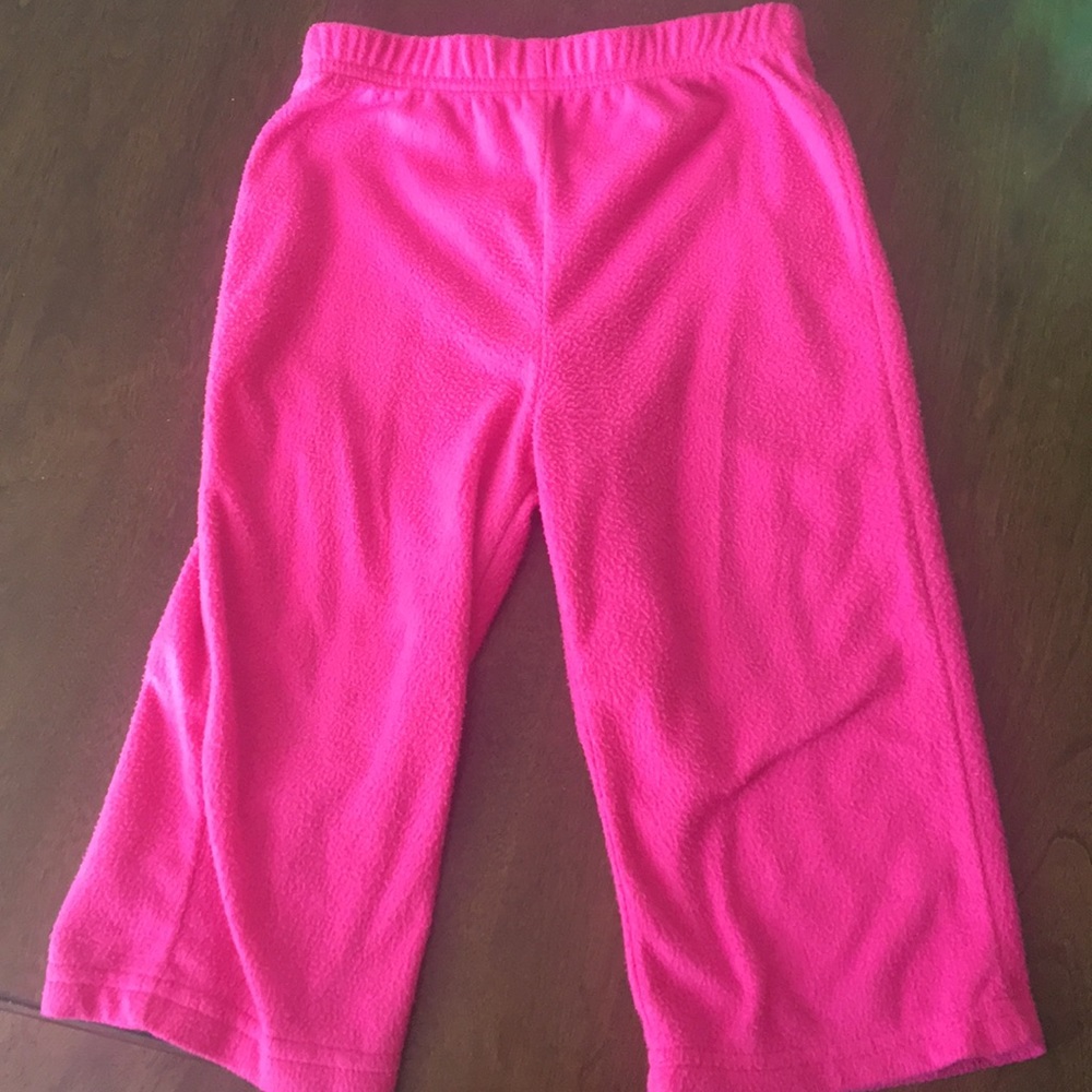 Pink pajama bottoms